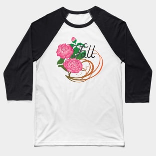 Fall Camella blooms Baseball T-Shirt